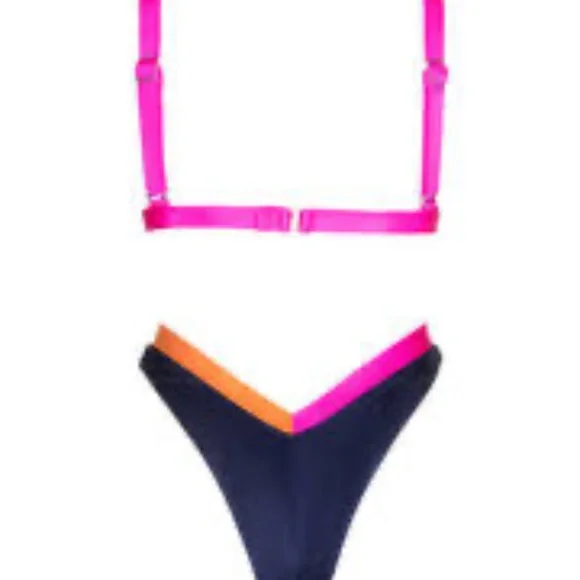 NWT OneOne Swim Kameron Top in "Sunset" Large - Picture 4 of 4